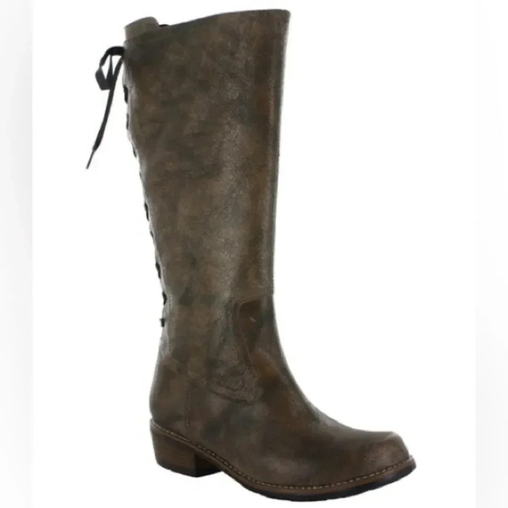Wolky Taupe Pardo Leather Boot